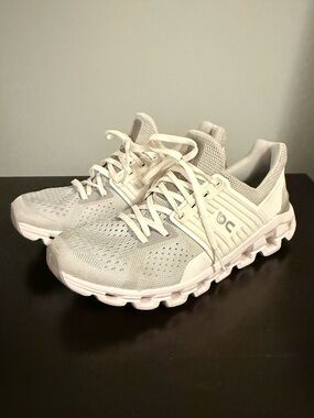 On Running Cloud 5 Push White Cobble Sneakers Women’s 8 EUR 39 Running Walking